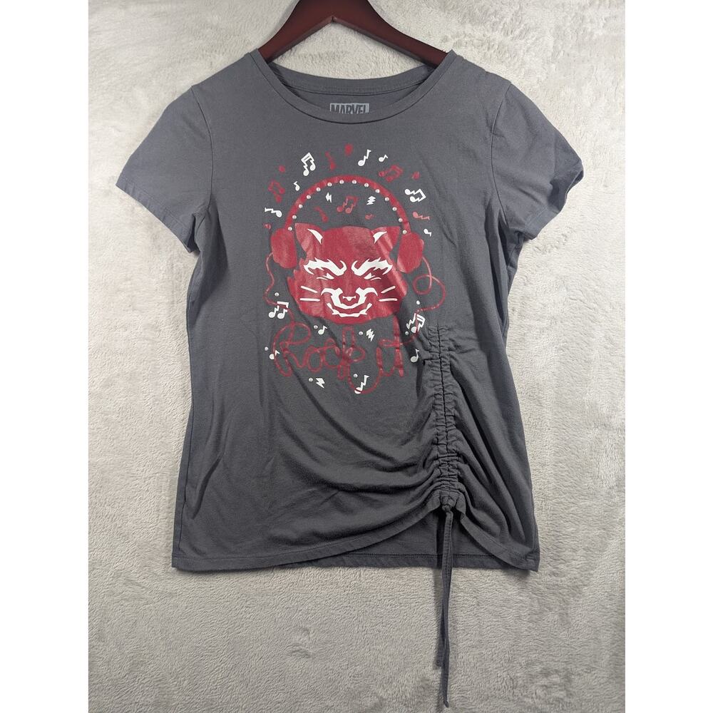 Marvel Guardians Of The Galaxy Mission Breakout Rocket DCA Women MEDIUM Shirt